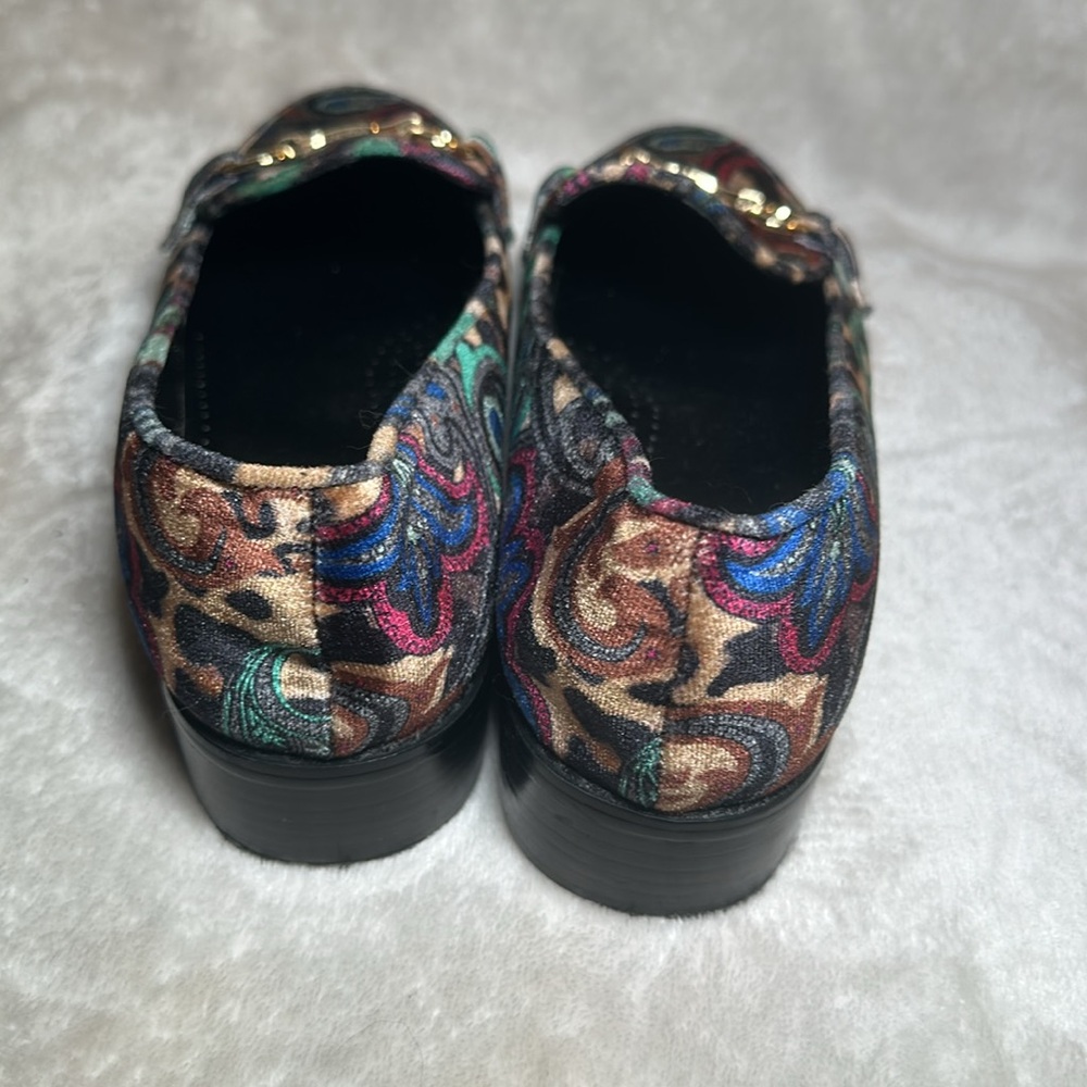 VANELI paisley velvet loafers Size 9.5 - Picture 5 of 7